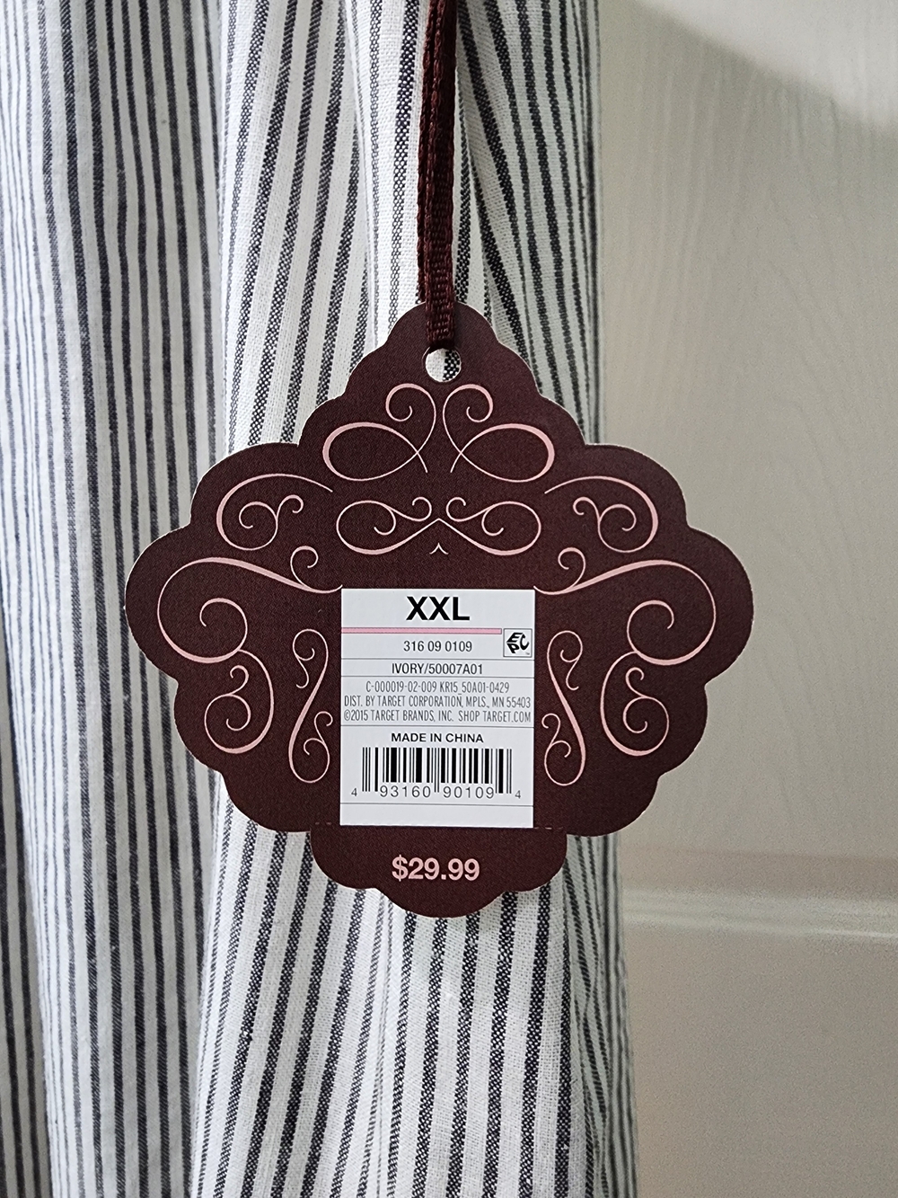 Knox Rose Black-and-White Striped Off-Shoulder Dress Embroidered Accents - Picture 4 of 11